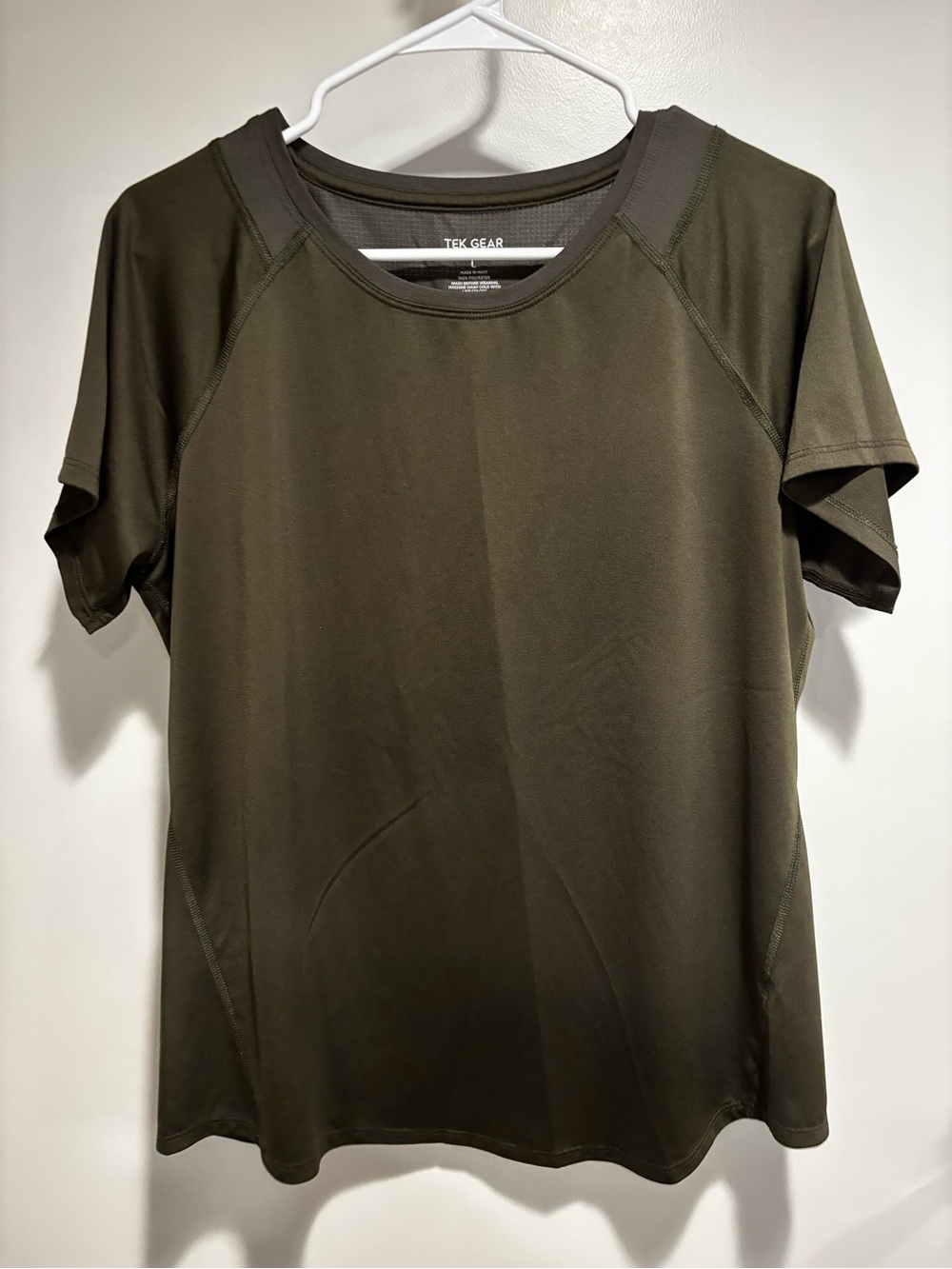 Tek Gear Dri Fit Short Sleeve Athletic Top Large